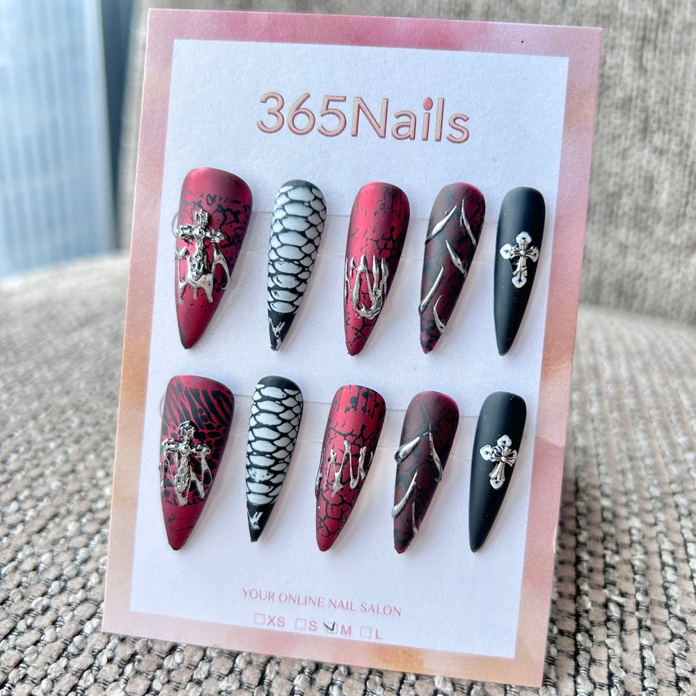 Blood Oath press-on nails