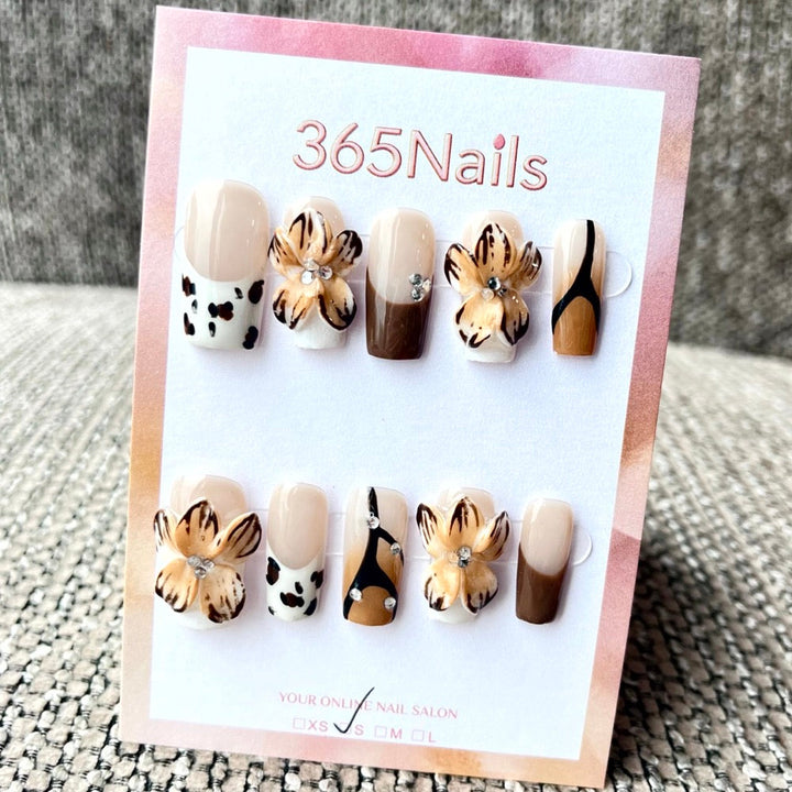 Golden Butterfly Dream press-on nails