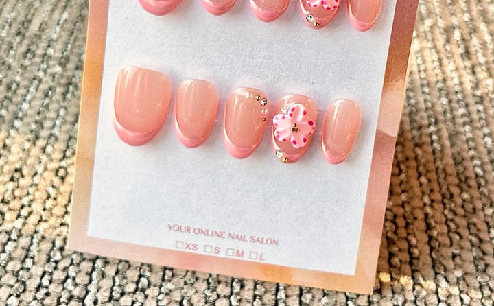 Cherry Blossom press-on nails
