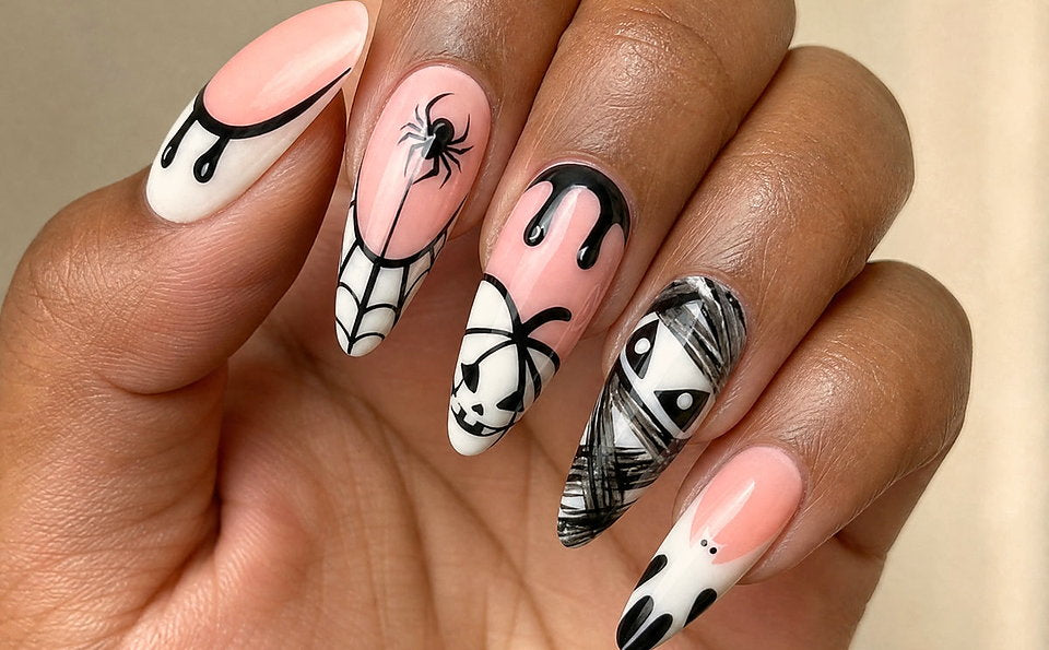 Ghostly Glamour press-on nails