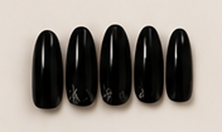Midnight press-on nails