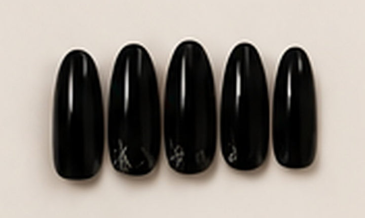Midnight press-on nails