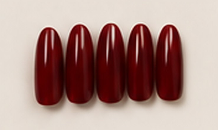 Red Alert press-on nails
