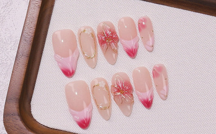 Sakura French press-on nails