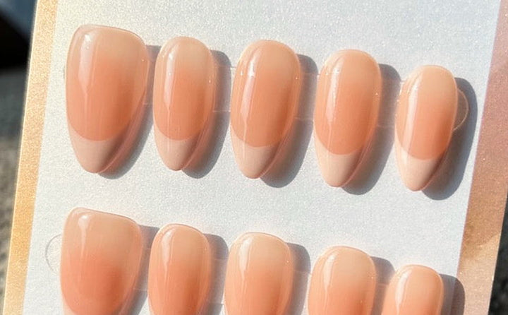 Warm Nude French press-on nails
