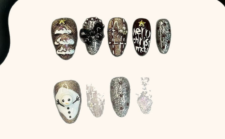 Winter's Enchantment press-on nails